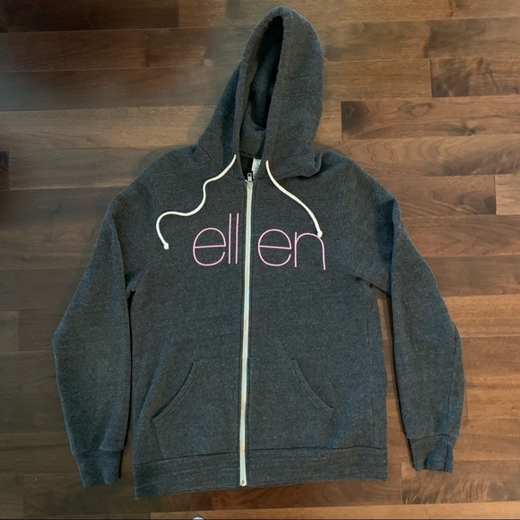 Official Ellen show hoodie - charcoal grey  - Large - Picture 1 of 6